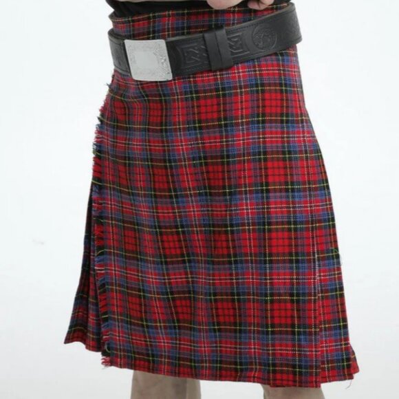 Vintage Authentic Scottish Tartan Plaid Kilt USA Tartan Plaid Irish Skirt NEW - Picture 1 of 5